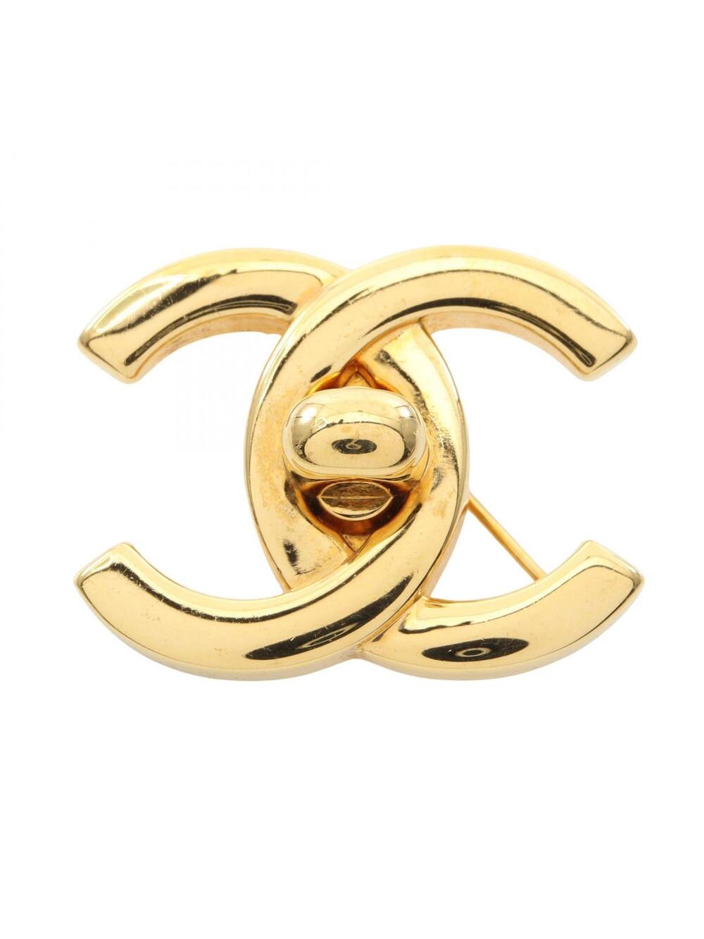 Chanel Cc Logo Brooch Metal #275723C13B
